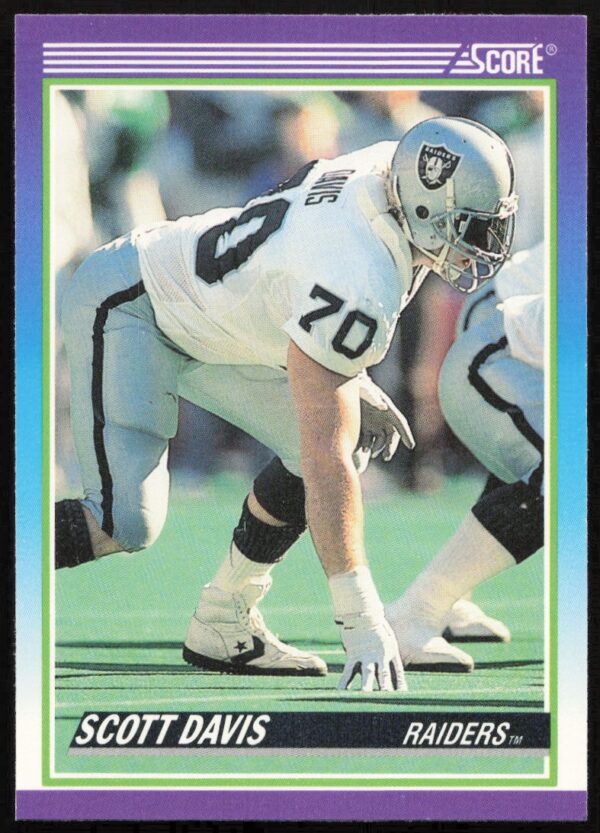 1990 Score Scott Davis #488 (Front)