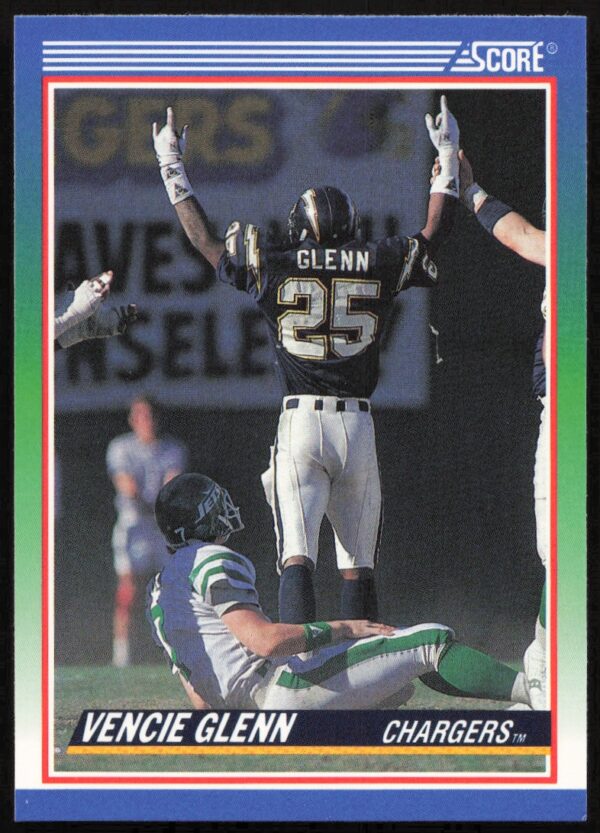 1990 Score Vencie Glenn #394 (Front)