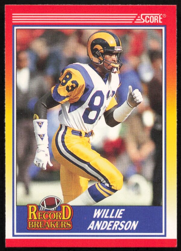 1990 Score Willie Anderson #593 (Front)