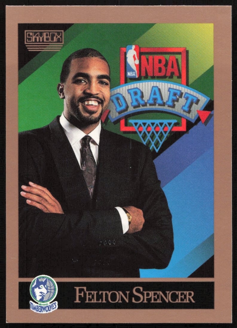 1990 SkyBox Felton Spencer #361 (Front)