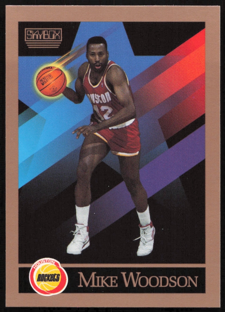 1990 SkyBox Mike Woodson #386 (Front)