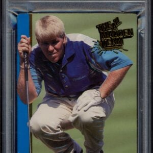 John Dalys 1991 Action Packed Golf Trading Card, graded PSA 8.