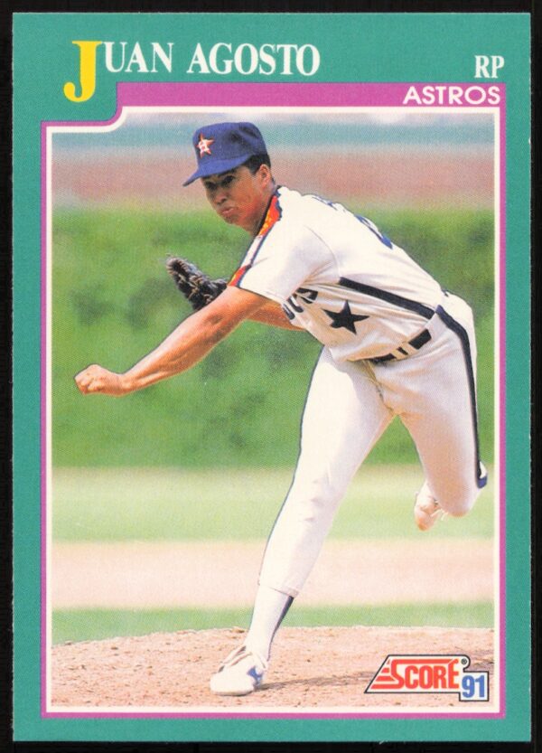 1991 Score Juan Agosto #591 (Front)