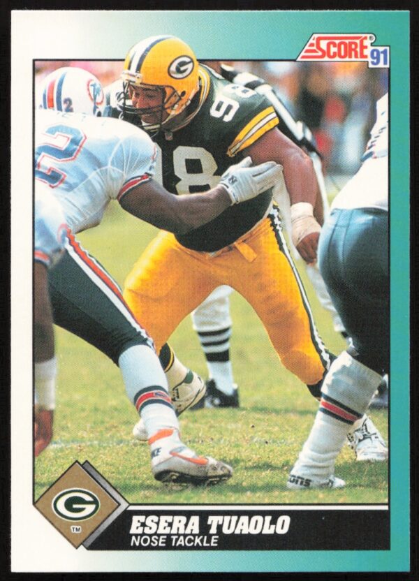 1991 Score Supplemental Esera Tuaolo #101T (Front)