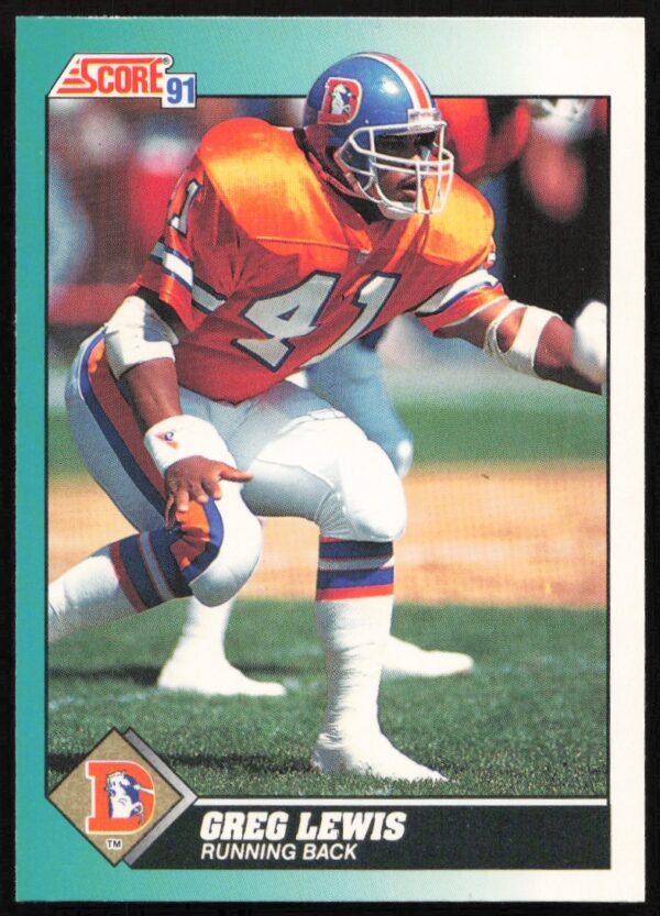 1991 Score Supplemental Greg Lewis #77T (Front)