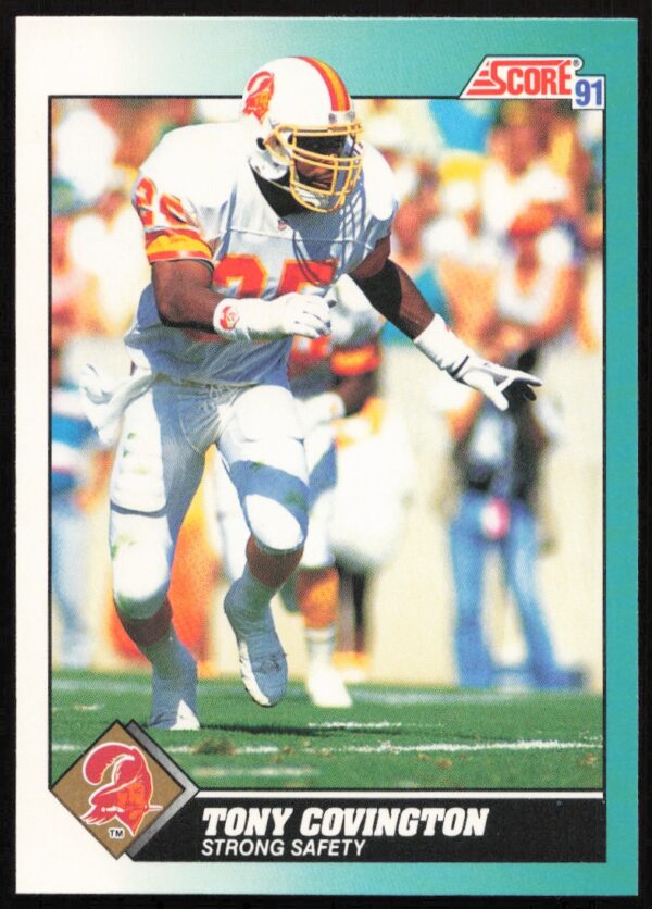 1991 Score Supplemental Tony Covington #34T (Front)