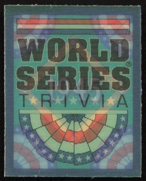 1991 Score Two Aces Split World Series Trivia Magic Motion #36 (Front)