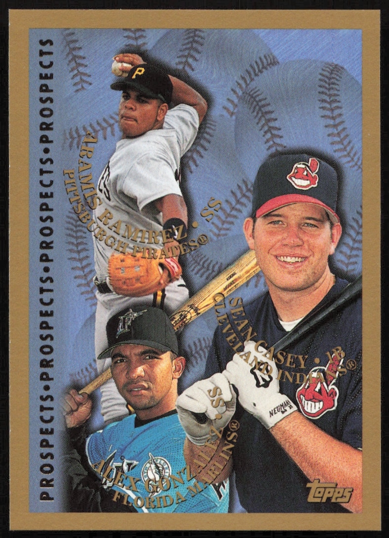 1998 Topps Aramis Ramirez / Alex Gonzalez / Sean Casey Prospects #488 (Front)