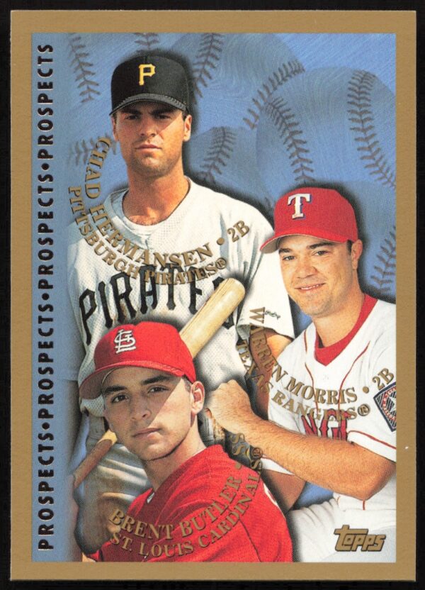 1998 Topps Chad Hermansen / Brent Butler / Warren Morris Prospects #260 (Front)