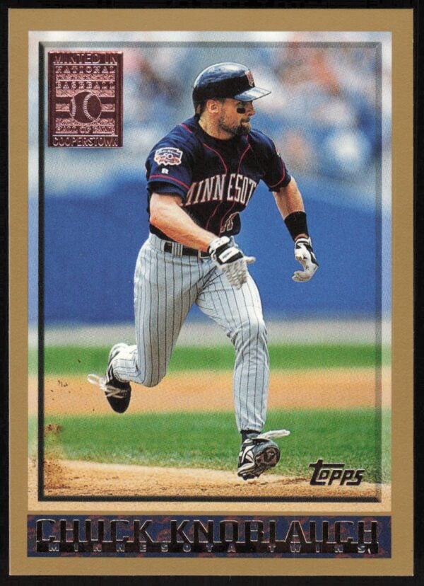 1998 Topps Chuck Knoblauch Minted in Cooperstown #309 (Front)