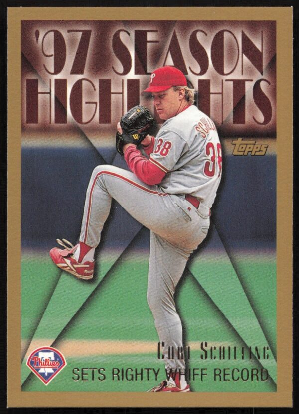 1998 Topps Curt Schilling Season Highlights #476 (Front)