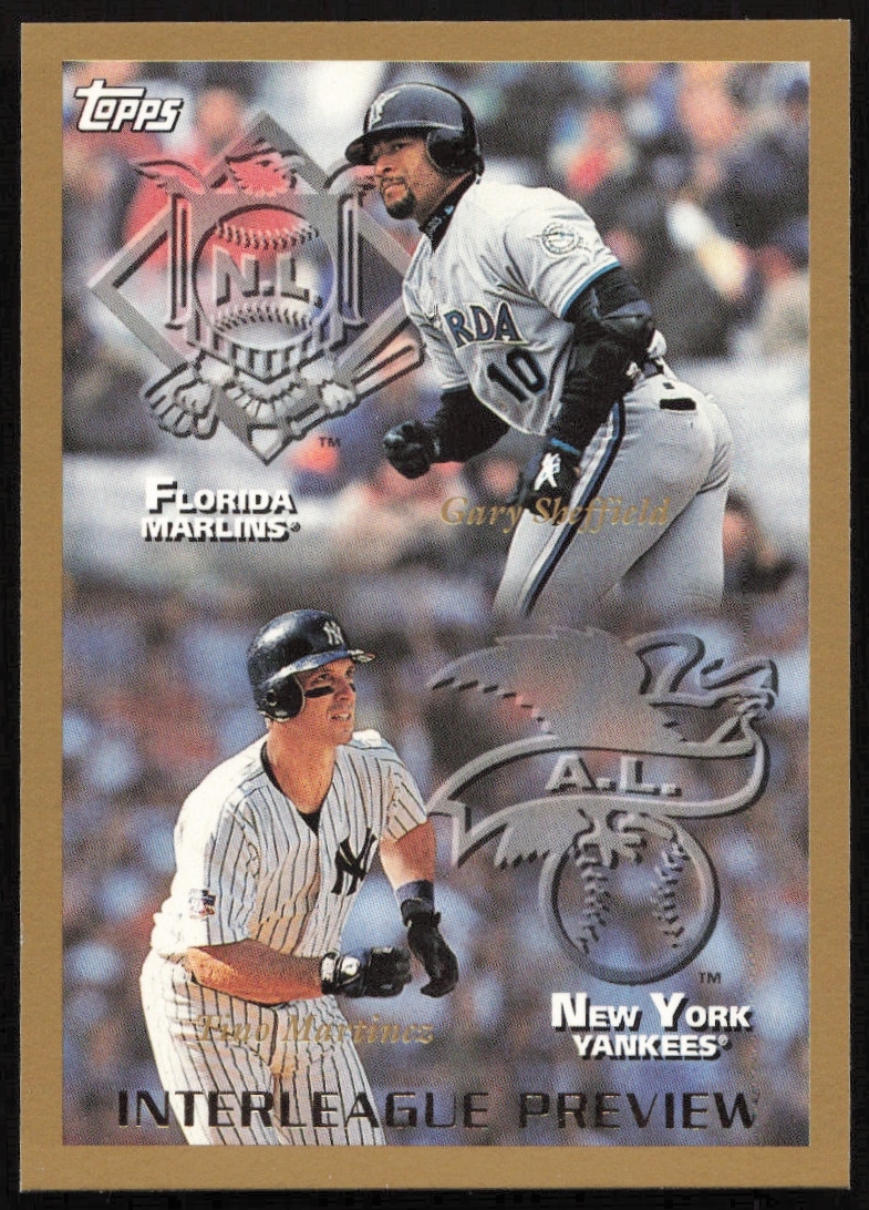 1998 Topps Gary Sheffield / Tino Martinez Interleague Preview #483 (Front)