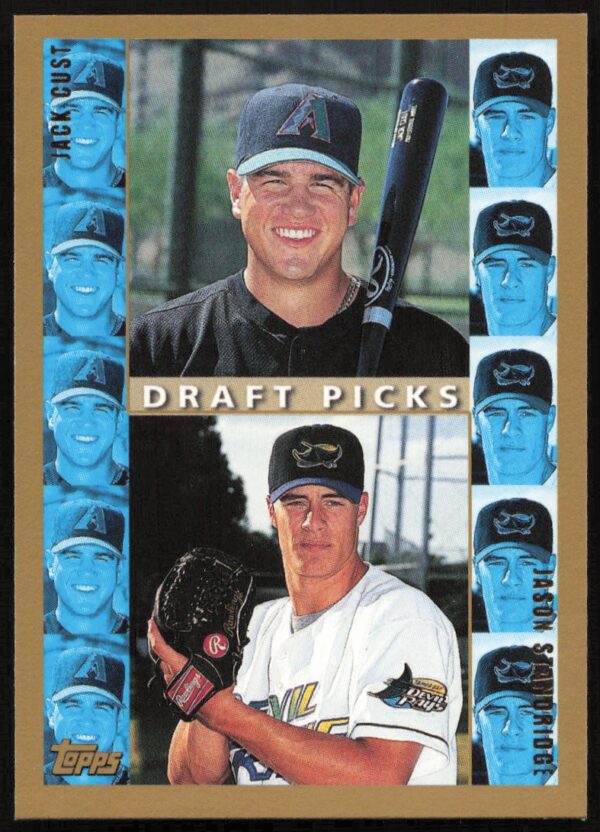 1998 Topps Jack Cust / Jason Standridge Draft Picks #495 (Front)