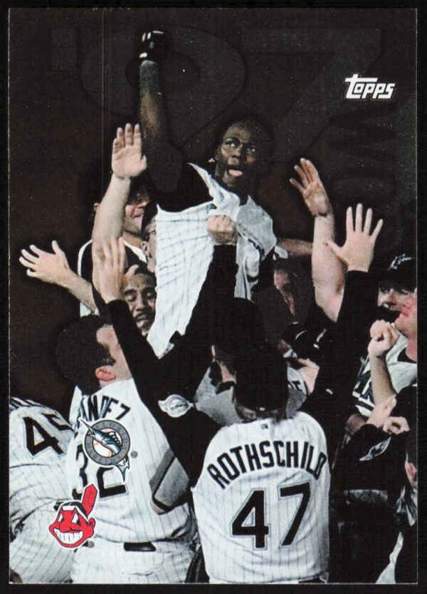 1998 Topps Marlins Win World Series '97 World Series #283 (Front)