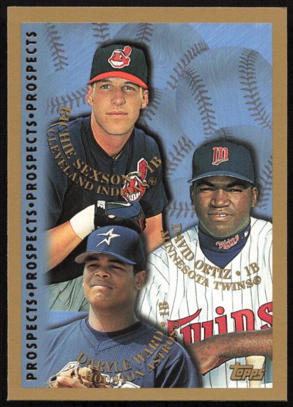 1998 Topps Richie Sexson / Daryle Ward / David Ortiz Prospects #257 (Front)