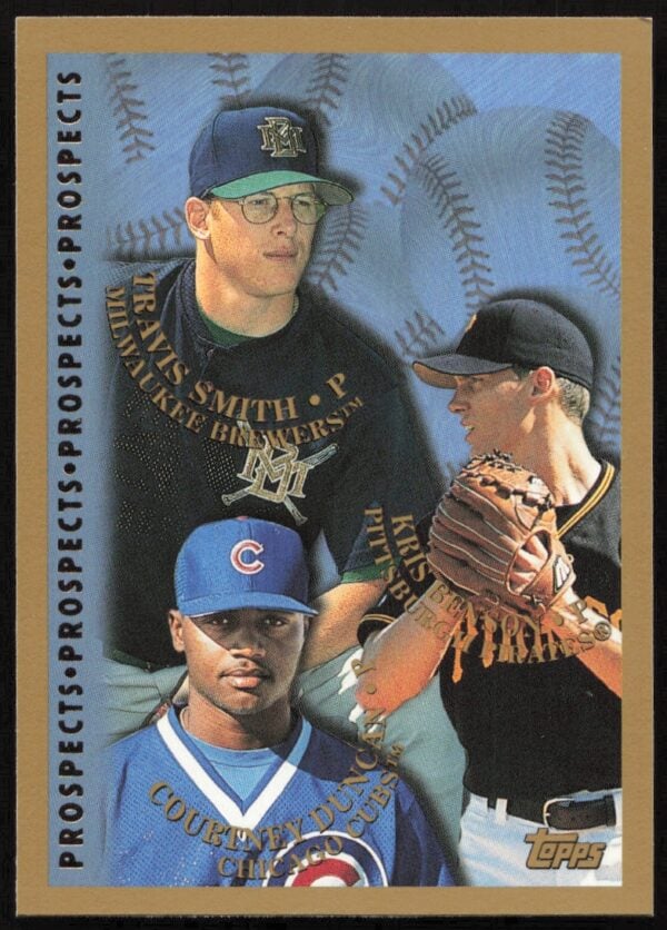 1998 Topps Travis Smith / Courtney Duncan / Kris Benson Prospects #259 (Front)