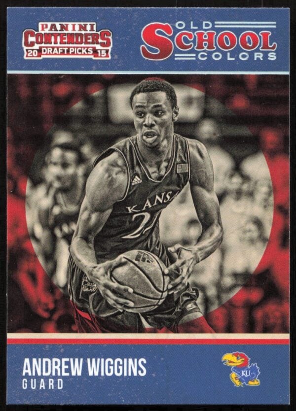 2015 Panini Contenders Draft Picks Andrew Wiggins Old School Colors #1 (Front)