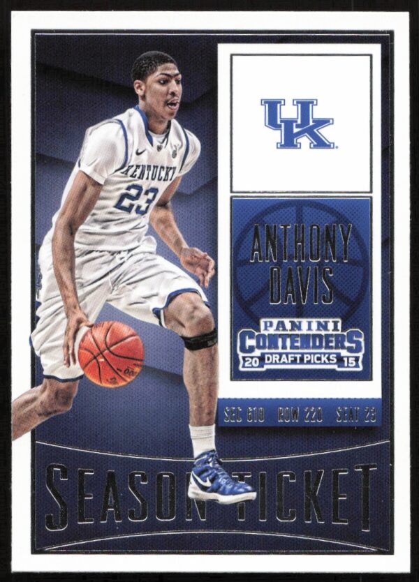 2015 Panini Contenders Draft Picks Anthony Davis #9 (Front)