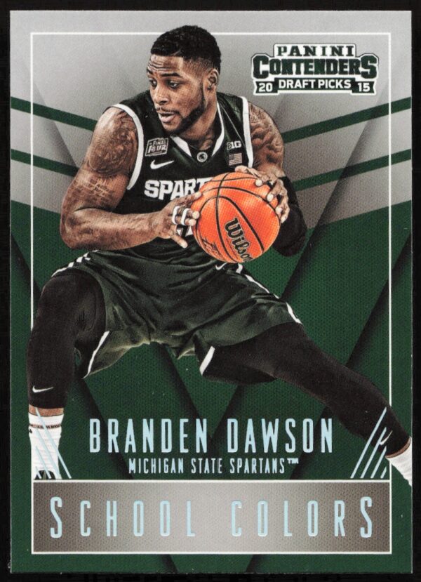 2015 Panini Contenders Draft Picks Branden Dawson School Colors #26 (Front)