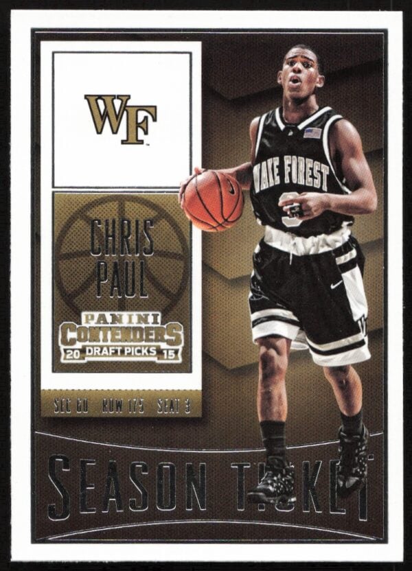 2015 Panini Contenders Draft Picks Chris Paul #19 (Front)