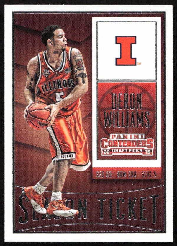 2015 Panini Contenders Draft Picks Deron Williams #26 (Front)