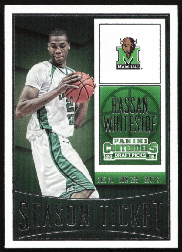 2015 Panini Contenders Draft Picks Hassan Whiteside #38 (Front)