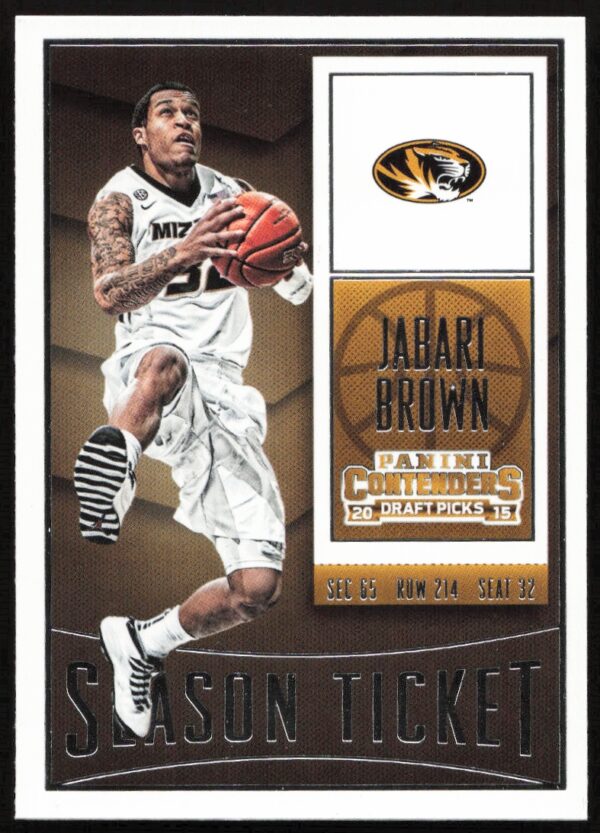 2015 Panini Contenders Draft Picks Jabari Brown #40 (Front)