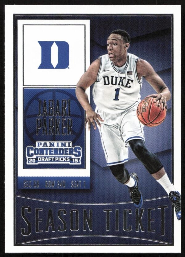 2015 Panini Contenders Draft Picks Jabari Parker #41 (Front)