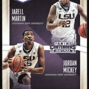 2015 Panini Contenders Draft Picks Jarell Martin / Jordan Mickey Collegiate Connections #13 (Front)