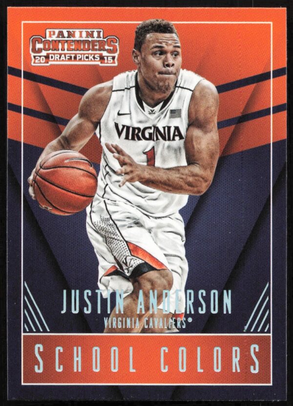 2015 Panini Contenders Draft Picks Justin Anderson School Colors #22 (Front)