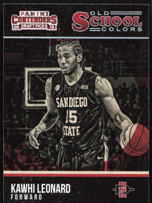 2015 Panini Contenders Draft Picks Kawhi Leonard Old School Colors #17 (Front)