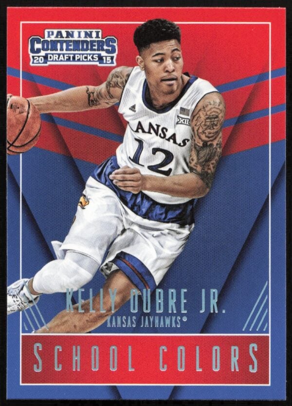 2015 Panini Contenders Draft Picks Kelly Oubre Jr. School Colors #25 (Front)