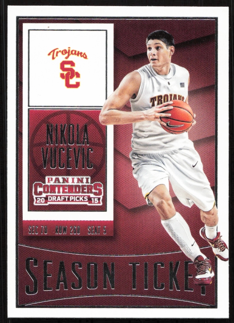 2015 Panini Contenders Draft Picks Nikola Vucevic #76 (Front)