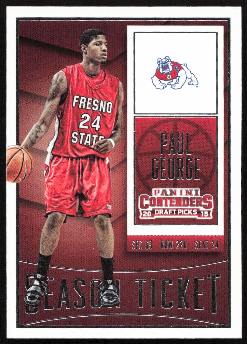 2015 Panini Contenders Draft Picks Paul George #78 (Front)