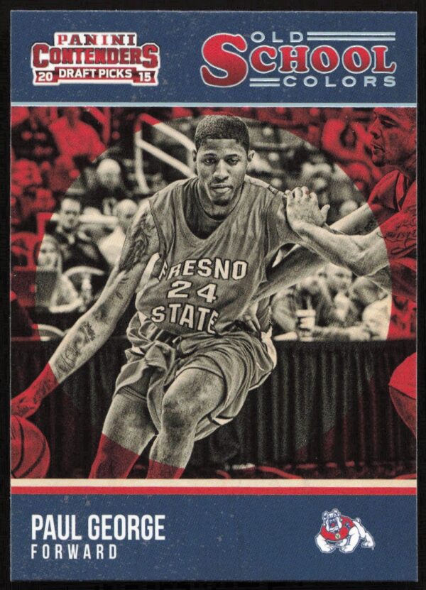 2015 Panini Contenders Draft Picks Paul George Old School Colors #26 (Front)