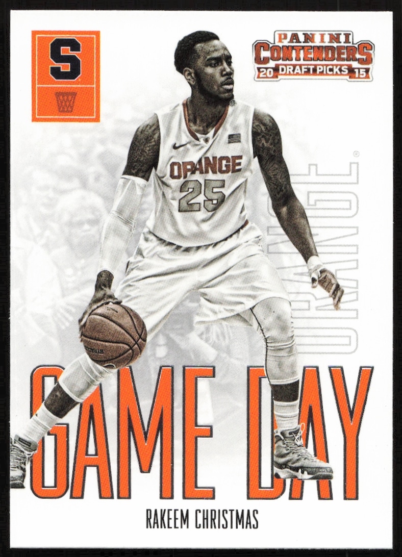 2015 Panini Contenders Draft Picks Rakeem Christmas Game Day #34 (Front)