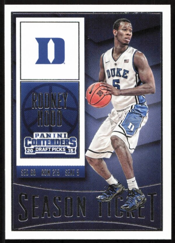 2015 Panini Contenders Draft Picks Rodney Hood #83 (Front)