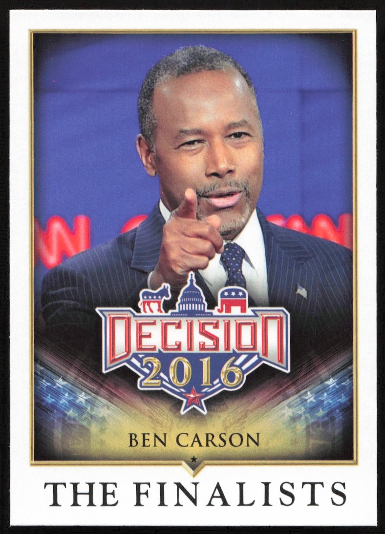 2016 Leaf Decision Ben Carson The Finalists #77 (Front)