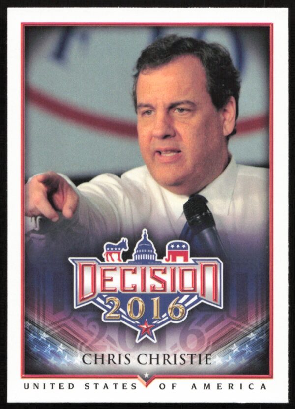 2016 Leaf Decision Chris Christie #5 (Front)