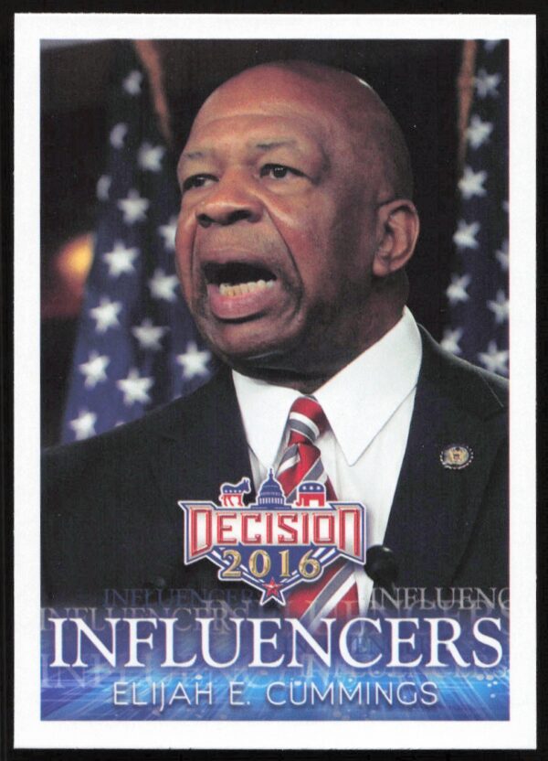 2016 Leaf Decision Elijah E. Cummings Influencers #30 (Front)