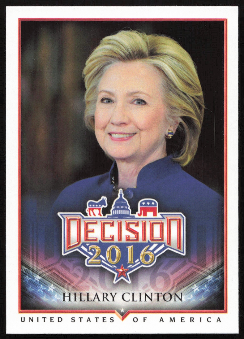 2016 Leaf Decision Hillary Clinton #8 (Front)