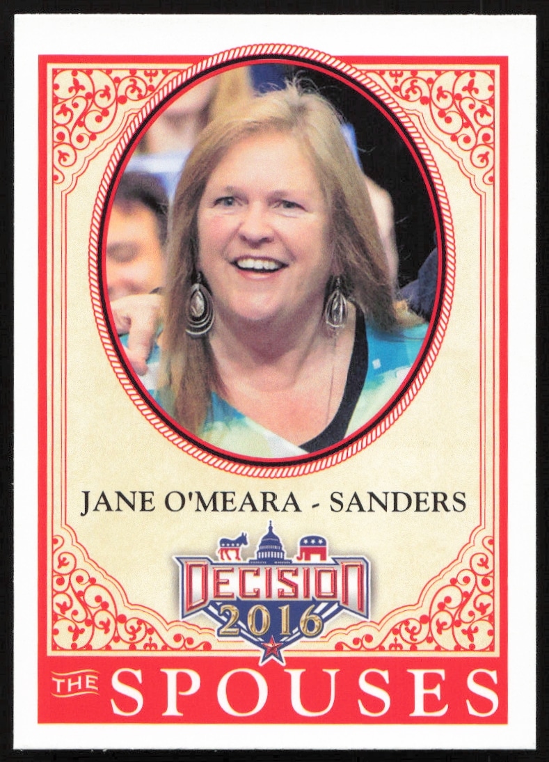 2016 Leaf Decision Jane O'Meara Sanders The Spouses #55 (Front)