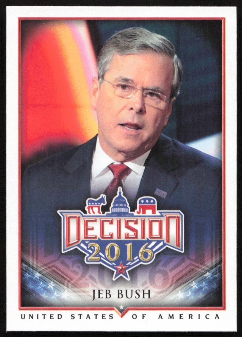 2016 Leaf Decision Jeb Bush #9 (Front)