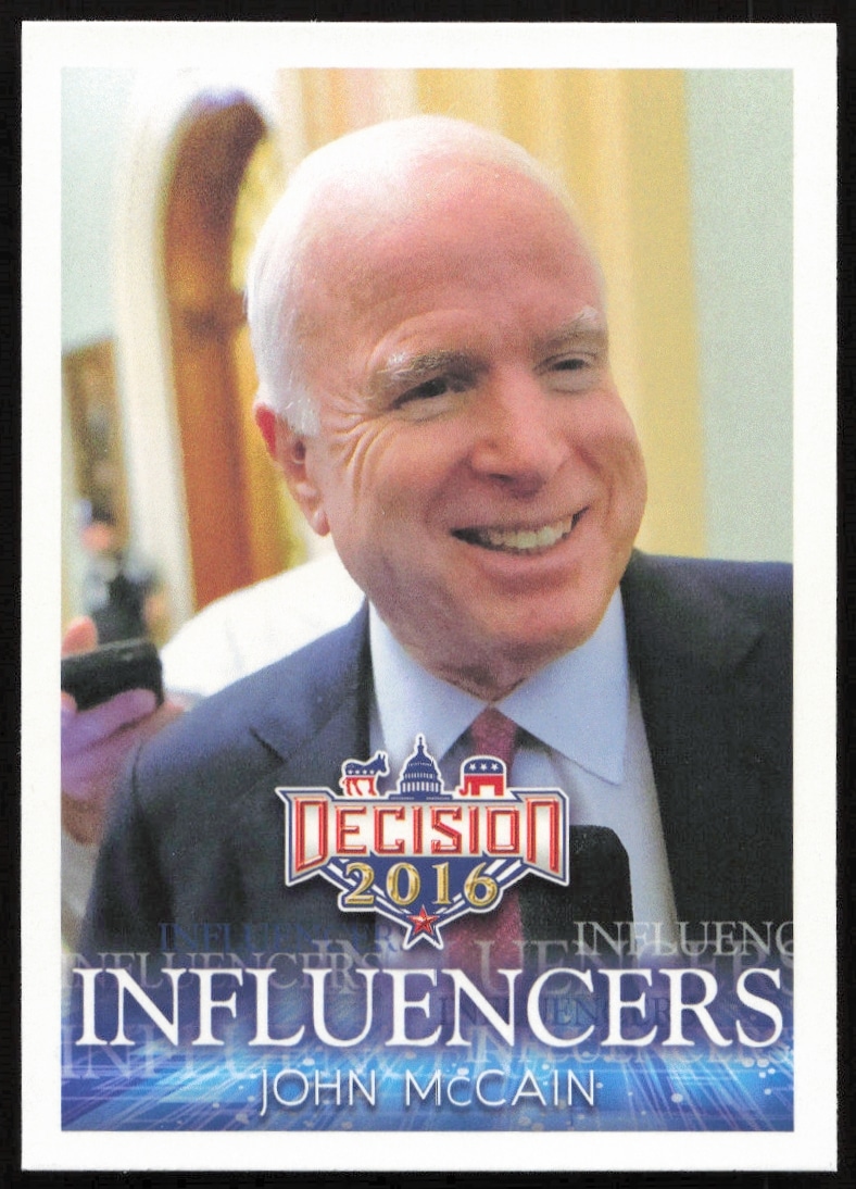 2016 Leaf Decision John McCain Influencers #37 (Front)