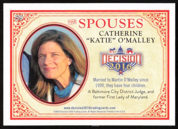 2016 Leaf Decision Katie O'Malley The Spouses #59 (Back)