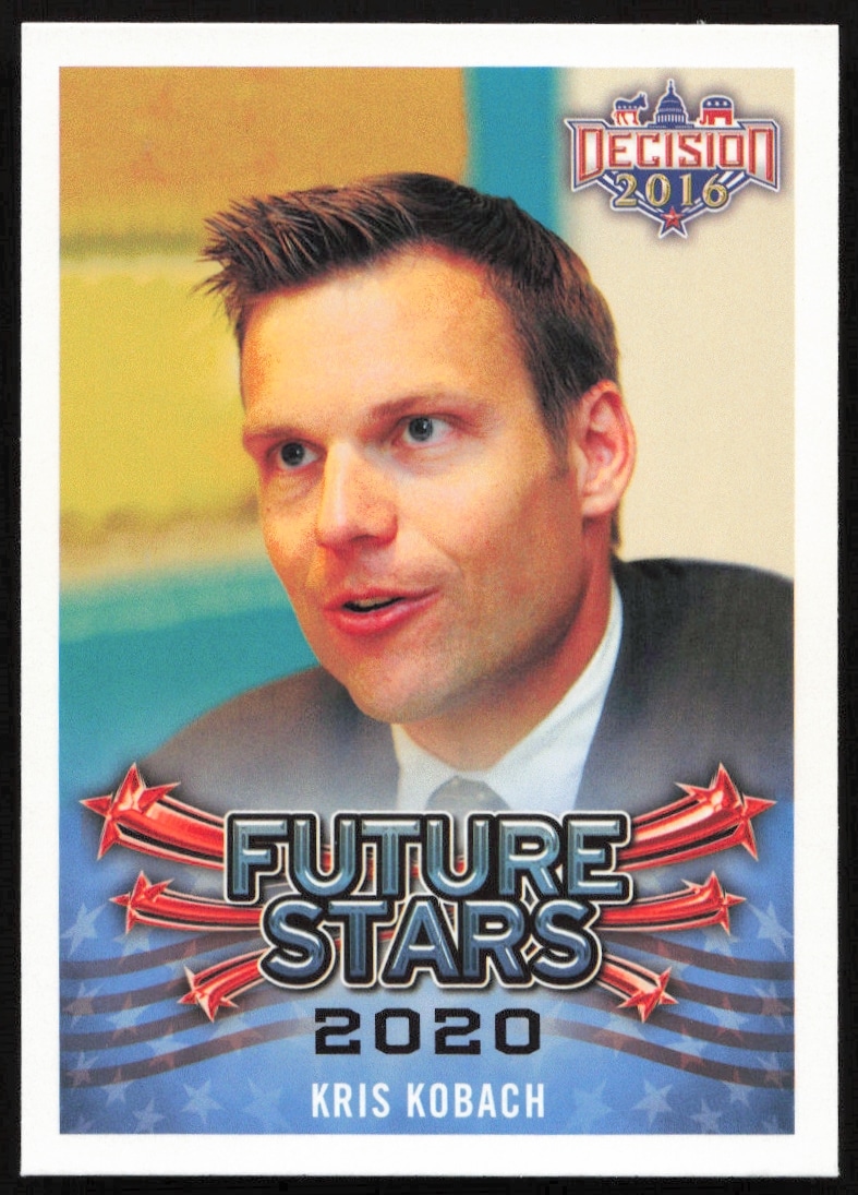 2016 Leaf Decision Kris Kobach Future Stars #105 (Front)