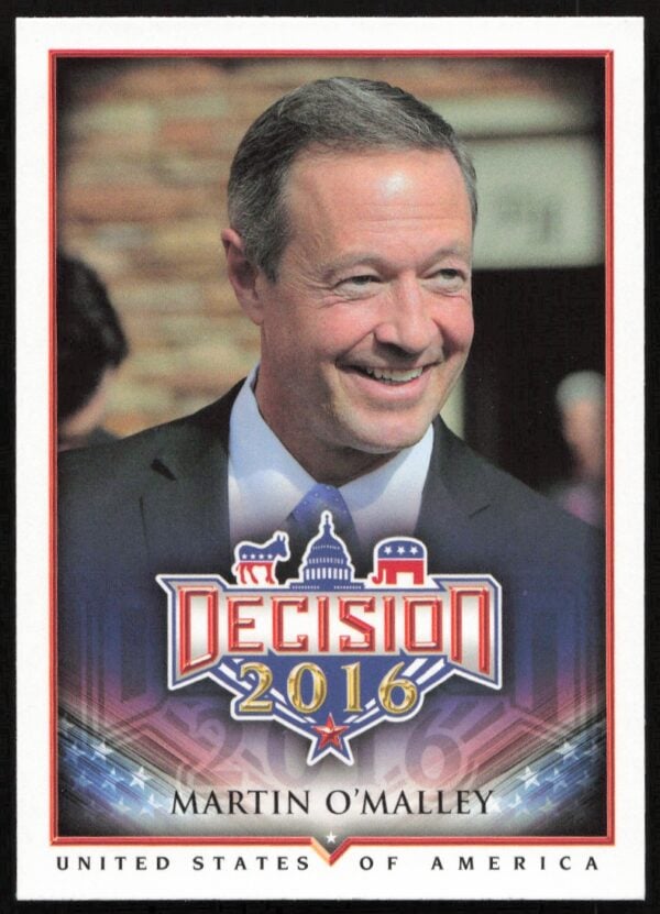 2016 Leaf Decision Martin O'Malley #18 (Front)