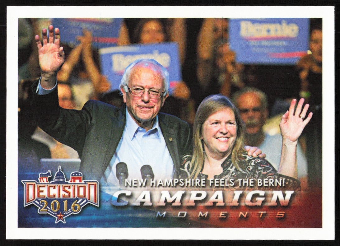 2016 Leaf Decision New Hampshire Feels The Bern! Campaign Moments #132 (Front)