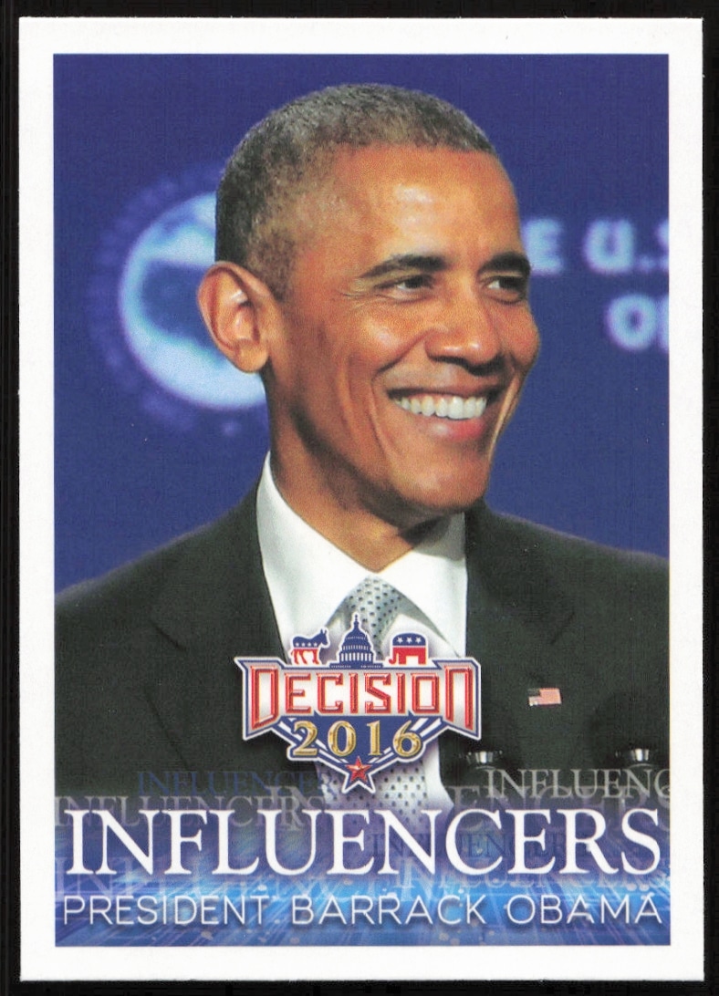2016 Leaf Decision President Barack Obama Influencers #46 (Front)