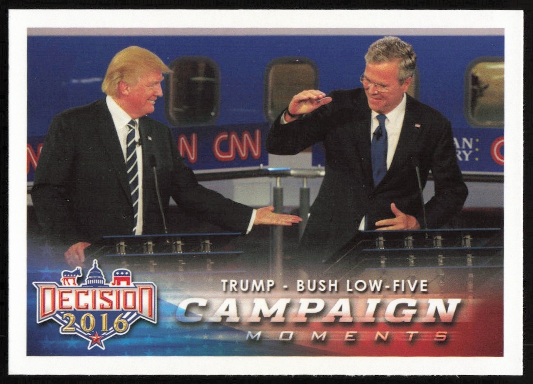 2016 Leaf Decision Trump - Bush Low-Five Campaign Moments #94 (Front)